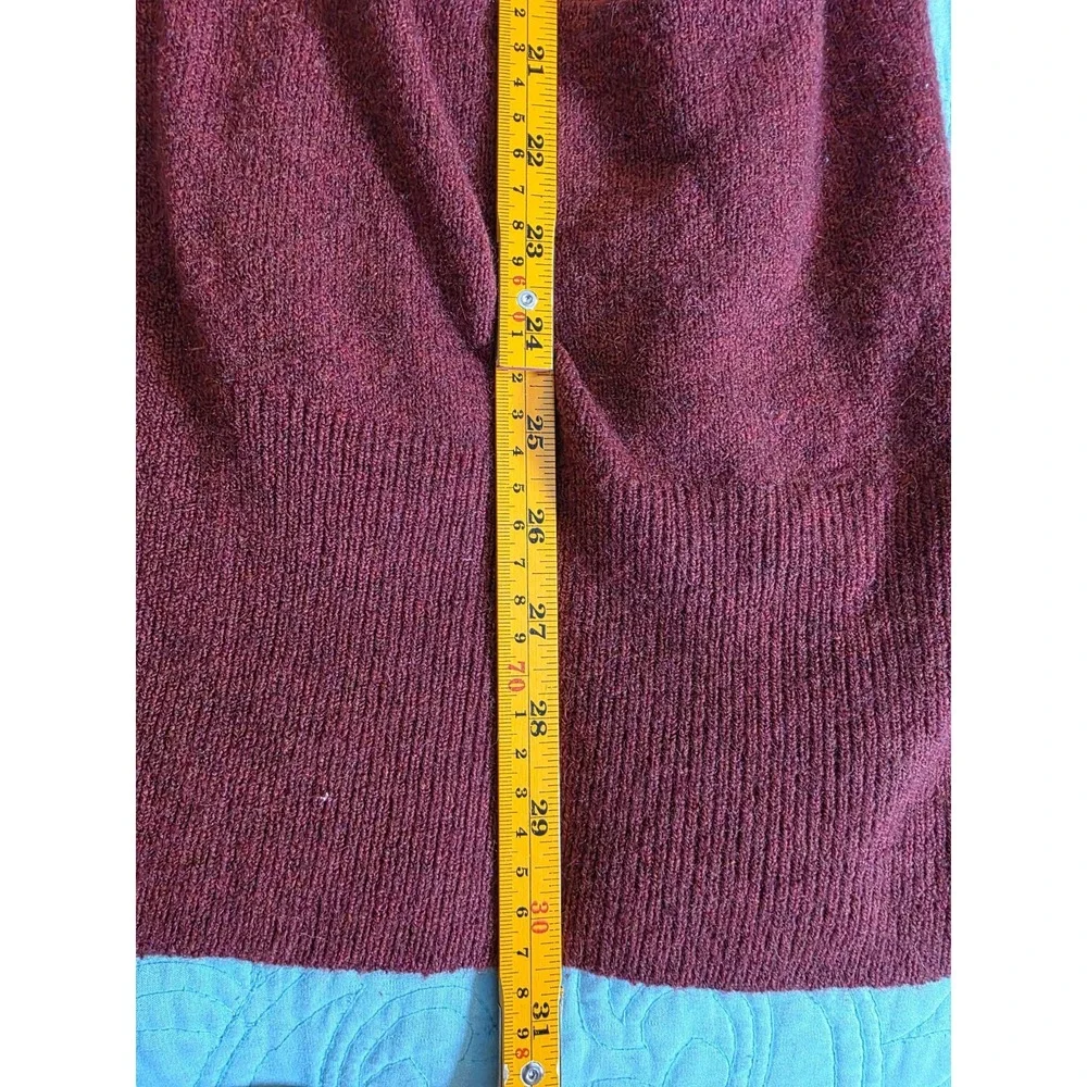 Madewell Women's Small Ryder Wool‎ Blend Long Sleeve Open Front Cardigan Sweater